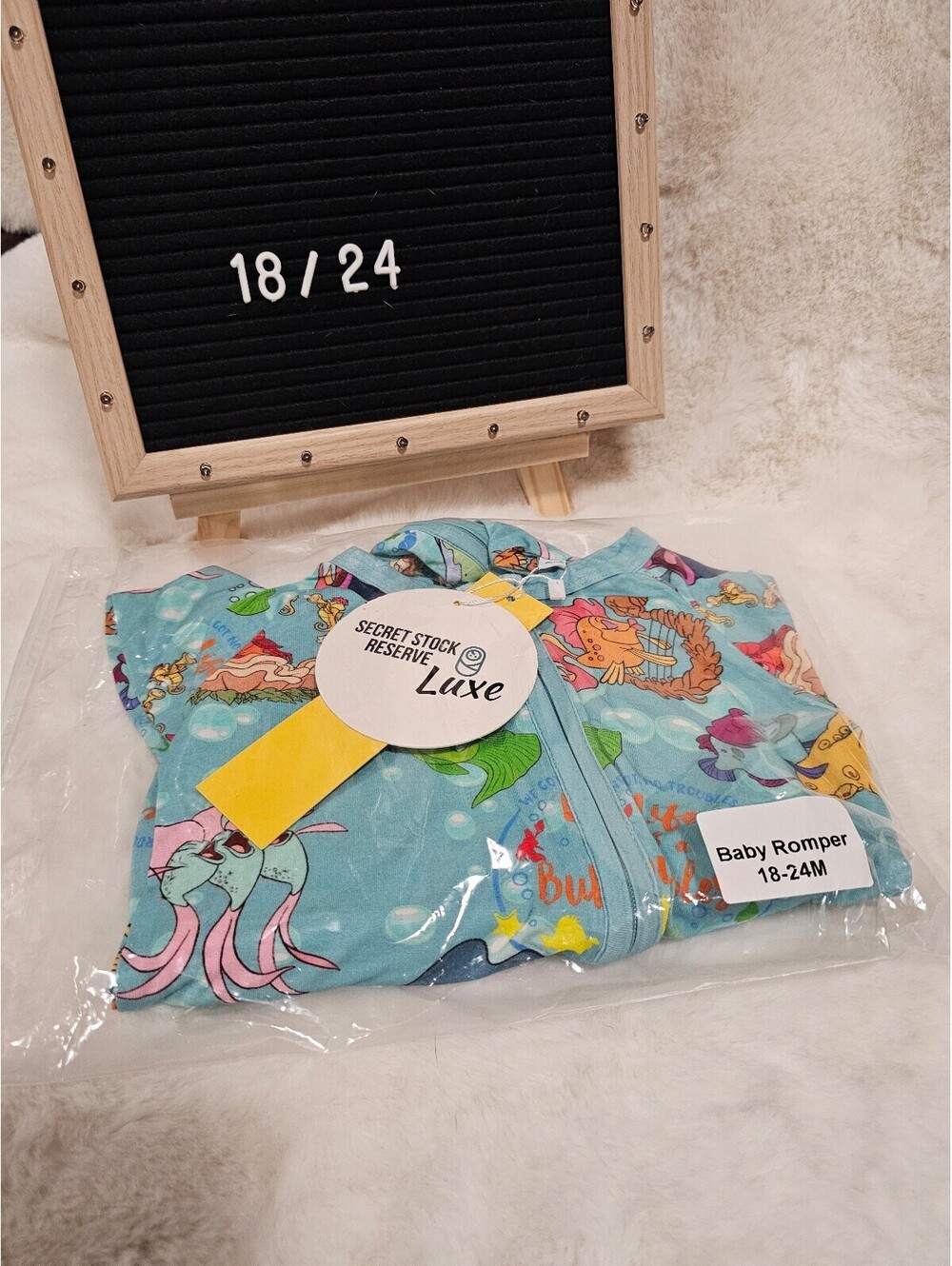 18/24 Little Mermaid Fish Romper